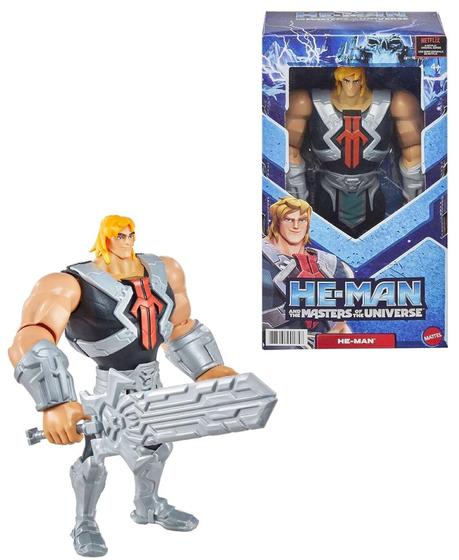 Imagem de Boneco Articulado He-man Com Acessório de Batalha - MOTU  Masters Of The Universe - Netflix - Mattel  HBL81