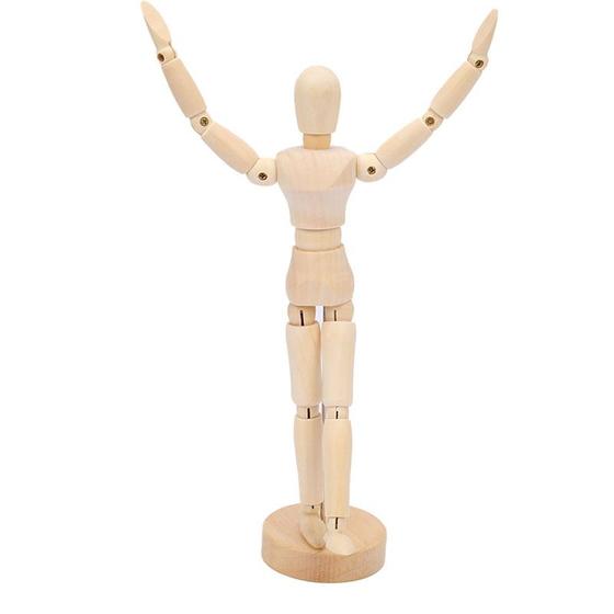 Boneco Articulado Madeira Modelo Manequim 20 Cm modelo para desenho Menor preço em Boneco Articulado Madeira Modelo Manequim 20 Cm modelo para desenho