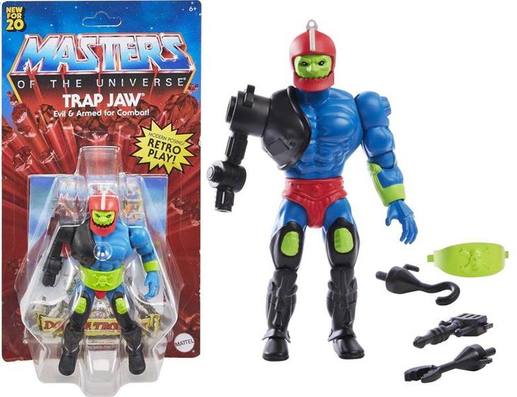 Imagem de Boneco Articulado Retro Mandíbula - Trap Jaw -  He-Man - Masters Of The Universe - MOTU - Mattel
