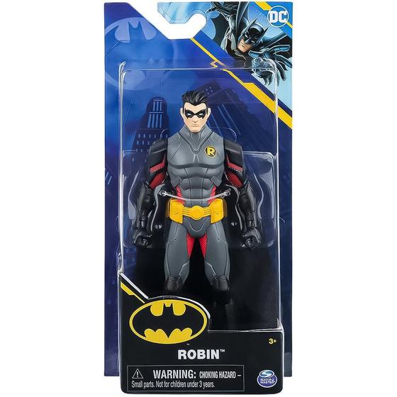 Imagem de Boneco Articulado Robin DC com Traje Cinza 15cm Sunny 2187 3+