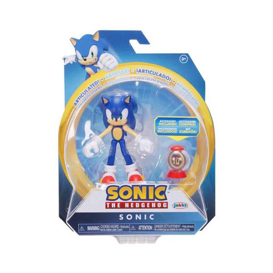 Imagem de Boneco Articulado Sonic de 9cm com Acessório - Sonic