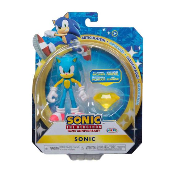 Imagem de Boneco Articulado Sonic de 9cm com Acessório - Sonic