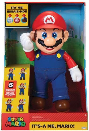 Imagem de Boneco Articulado Super Mario c/ Som 30cm Candide 3009