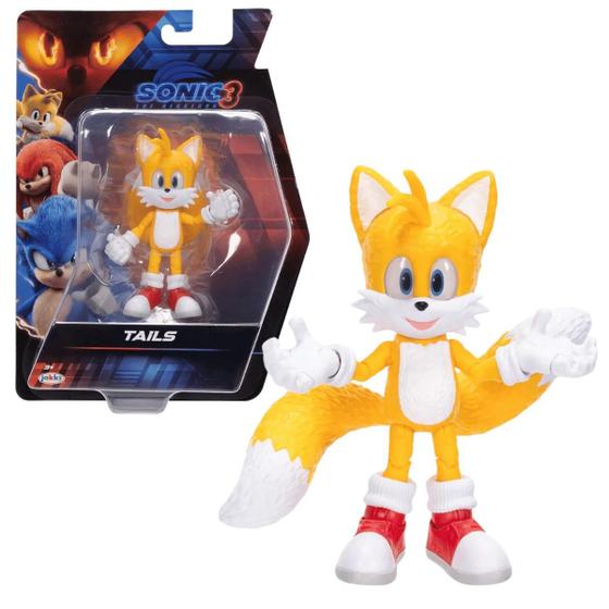 Imagem de Boneco Articulado Tails de 12cm Sonic 3 O Filme