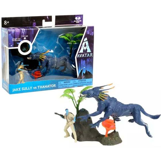 Boneco Avatar World Of Pandora Jake Sully VS Thanator Articulado ...