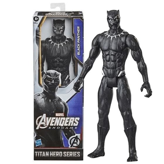 Imagem de Boneco Avengers Pantera Negra Articulado Titan Hero Hasbro