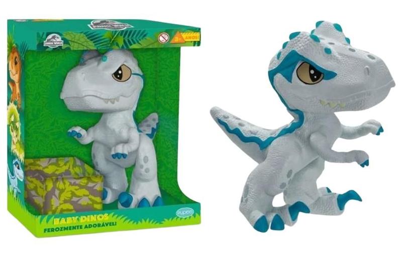 Imagem de Boneco Baby Dinossauro Blue Cinza Jurassic World Pupee