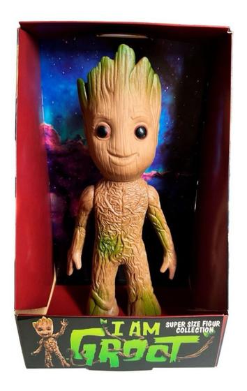 Imagem de Boneco Baby Groot Feliz Grande 27cm Guardiões Da Galaxia