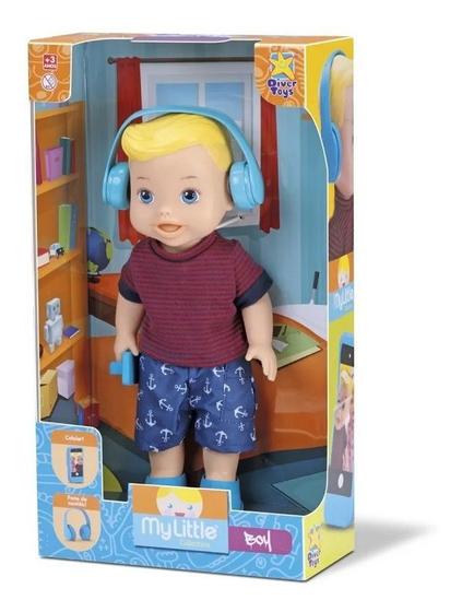 Boneco Baby My Little Collection Alive Boy - Divertoys Menor preço em Boneco Baby My Little Collection Alive Boy - Divertoys
