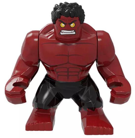 Imagem de Boneco Big Blocos De Montar Big Hulk Vermelho