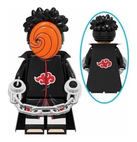 Imagem de Boneco Bloco De Montar Uchiha Sasuke Black Personagem Naruto
