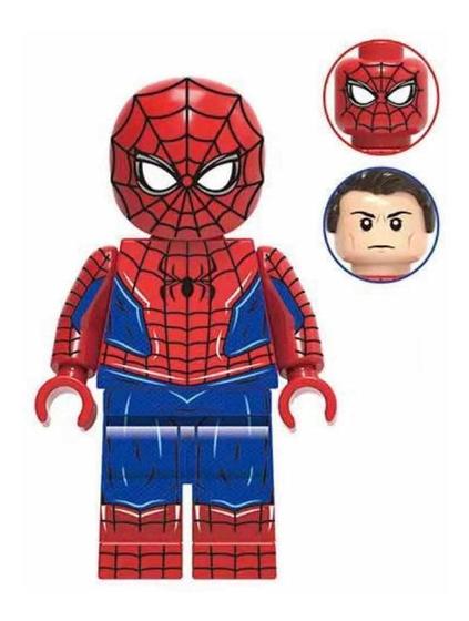Imagem de Boneco Blocos De Montar Aranha Traje Clássico Sem Volta