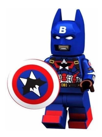 Imagem de Boneco Blocos De Montar Batman Capitão América