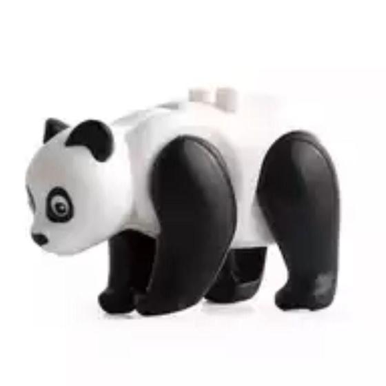 Imagem de Boneco Blocos De Montar Coleção Animais - Urso Panda