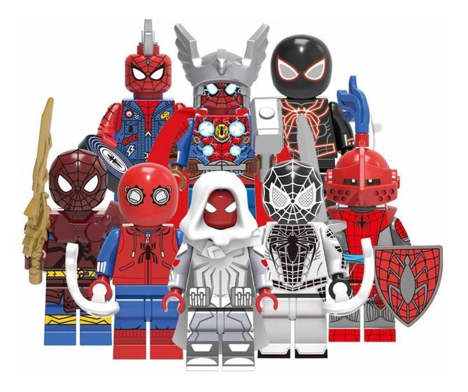 Imagem de Boneco Blocos De Montar Coleção Homem Aranha Multiverso