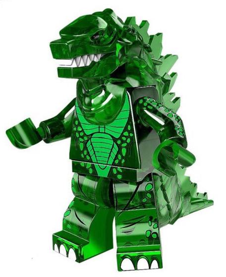 Imagem de Boneco Blocos De Montar Godzilla Green Emerald