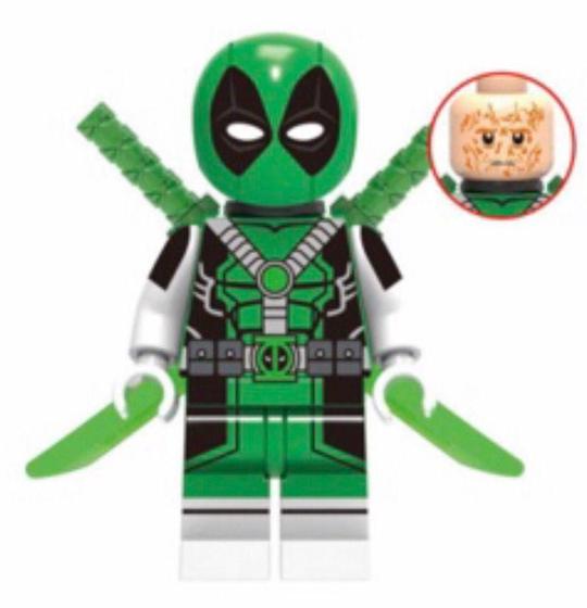 Imagem de Boneco Blocos De Montar Green Deadpool