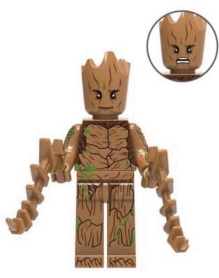 Imagem de Boneco Blocos De Montar Groot Fase De Crescimento