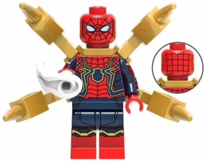 Imagem de Boneco Blocos De Montar Homem Aranha Spiderman