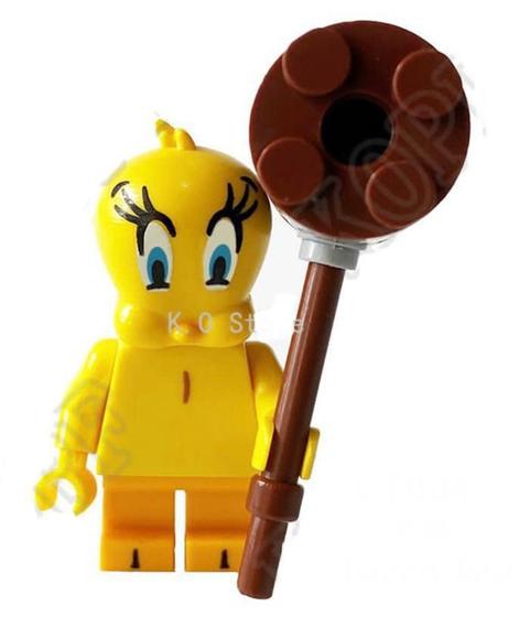 Imagem de Boneco Blocos De Montar Looney Tweety Bird Piu Piu Space Jam