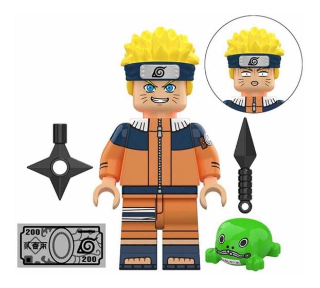 Imagem de Boneco Blocos De Montar Naruto Uzumaki Infância