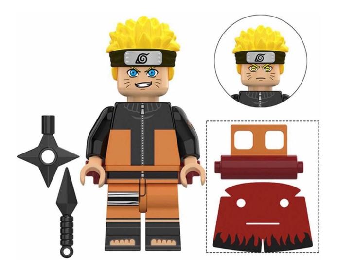 Imagem de Boneco Blocos De Montar Naruto Uzumaki Juventude