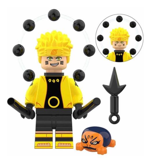 Imagem de Boneco Blocos De Montar Naruto Uzumaki Rikudou