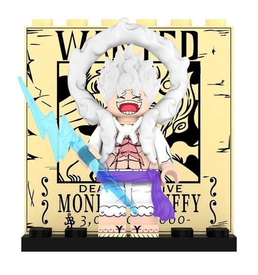 Imagem de Boneco Blocos De Montar One Piece Nika Luffy White