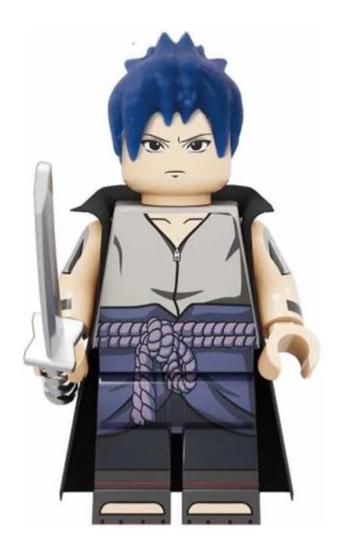 Imagem de Boneco Blocos De Montar Uchiha Sasuke Personagem Naruto