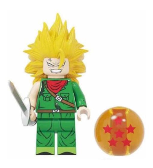 Imagem de Boneco Blocos Montar Dragon Ball Torankusu Sayan Trunks