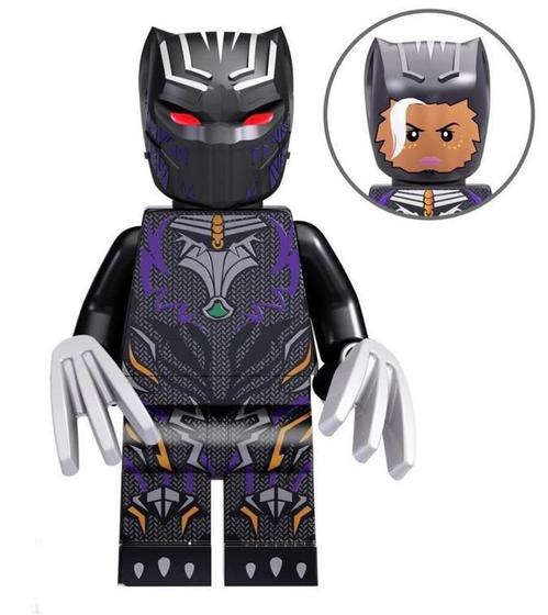 Imagem de Boneco Blocos Montar Pantera Negra Armadura Shuri Wakanda