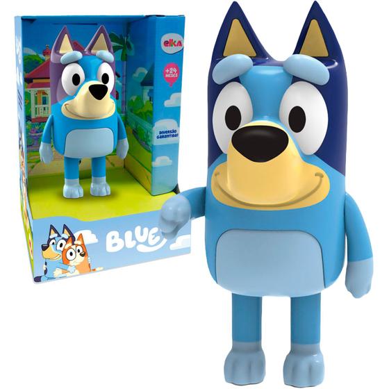 Imagem de Boneco Bluey Brinquedo Infantil Figura De Ação Personagem Desenho 21cm - Elka Brinquedos