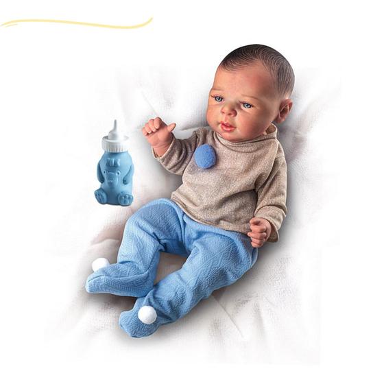 Imagem de Boneco boneca reborn bebe realista menino menina com detalhes reais bonequinha reborne nenem
