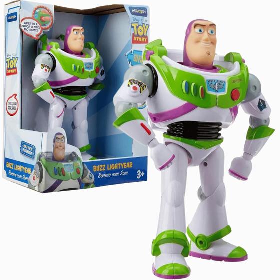 Boneco Buzz Lightyear Com Som Toys Story 51028 Toyng