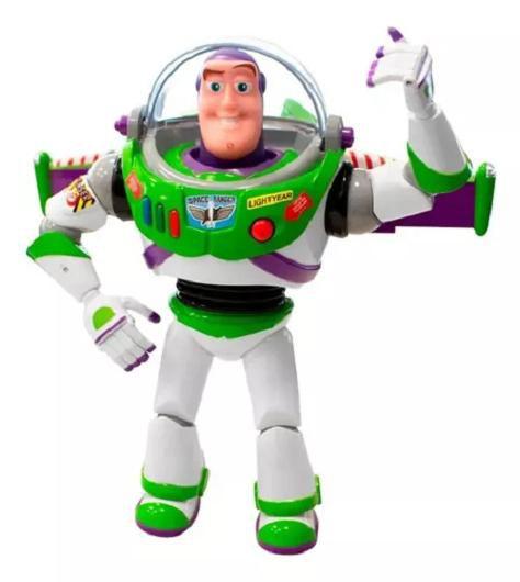 Boneco Buzz Lightyear Toy Story - 30 Cm Articulado E Fala 10 Frases Português - Luz, Capacete e Asas Retrateis -Toyng Menor preço em Boneco Buzz Lightyear Toy Story - 30 Cm Articulado E Fala 10 Frases Português - Luz, Capacete e Asas Retrateis -Toyng
