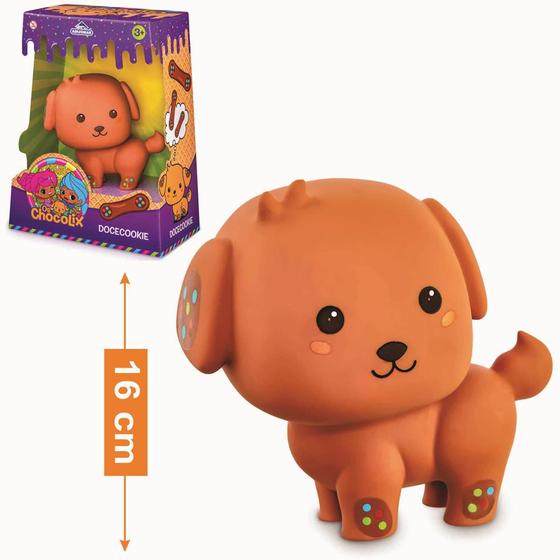 Imagem de Boneco cachorrinho de brinquedo docecookie para criança pequena - os chocolix menino menina adijomar