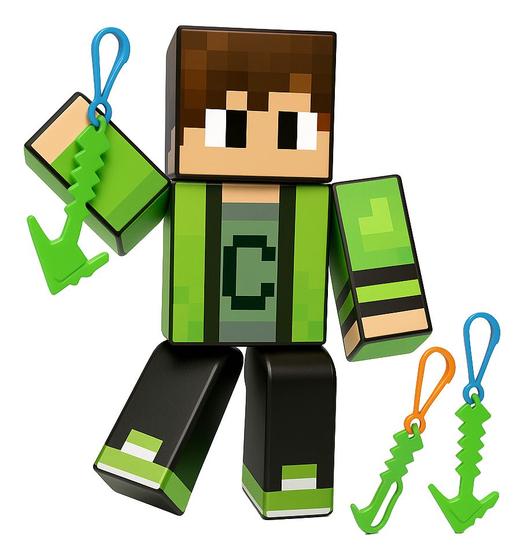 Boneco cadres articulado Minecraft Edição Colecionável bloco - ALGAZARRA Imagem de Boneco cadres articulado Minecraft Edição Colecionável bloco