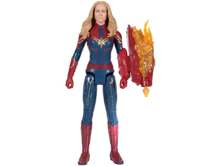 Imagem de Boneco Capitã Marvel Titan Hero Series - Marvel Avengers com Acessórios Hasbro