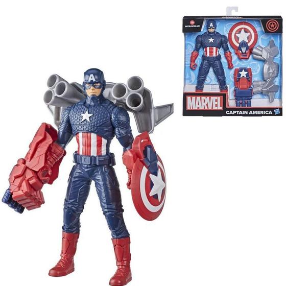 Boneco Capitão America 23cm com Acessórios - Marvel Hasbro - Bonecos ...