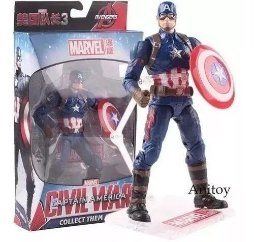 Boneco Capitão America Articulado Action Figure Vingadores - KRYPTON ...