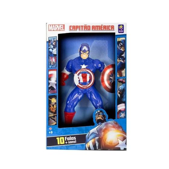 Imagem de Boneco Capitao America Gigante Com 10 Sons Mimo 0582