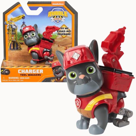 Imagem de Boneco Charger Patrulha Canina Rubble e Crew Sunny