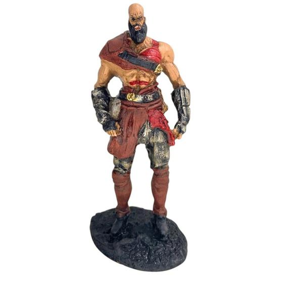 Imagem de Boneco Colecionável Kratos Personagem Serie God Of War em Resina 20,5 cm