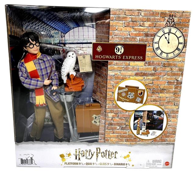 Imagem de Boneco Colecionável Personagem Menino Harry Potter - Plataforma 9 3/4 - Com Acessórios - Mattel