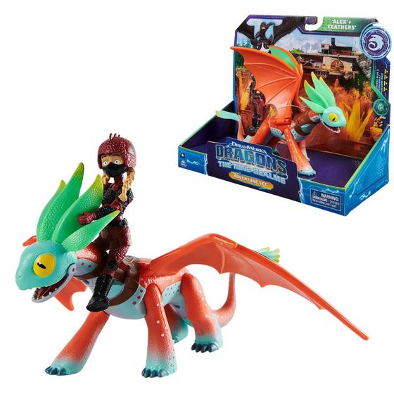 Boneco Como Treinar Seu Dragão Alex + Feathers Figura Articulada ...