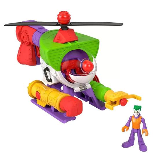 Imagem de Boneco Coringa e Robô Helicóptero De Batalha Imaginext - Mattel HMV09