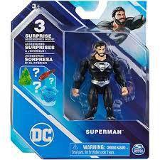 Imagem de Boneco DC Liga da Justiça Superman Black Acessórios Misteriosos 10 cm Sunny