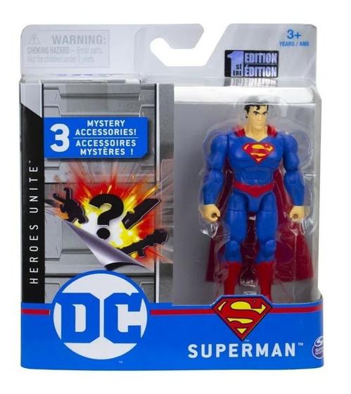 Imagem de Boneco Dc Superman 10 Cm Acessórios Misteriosos 2189 Sunny