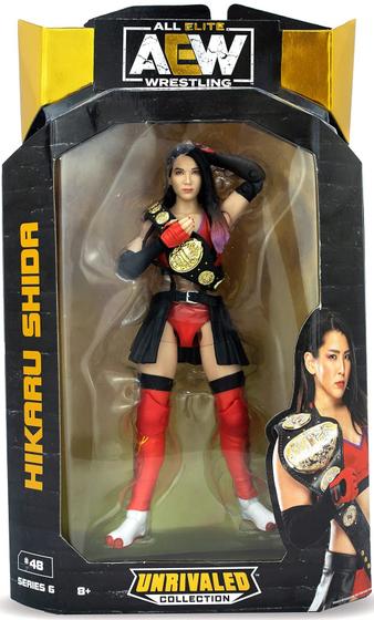 Imagem de Boneco de Ação AEW Unrivaled Hikaru Shida - 16,5 cm com Cinto