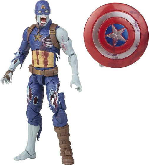 Imagem de Boneco de ação Avengers Marvel Legends Zombie Captain America